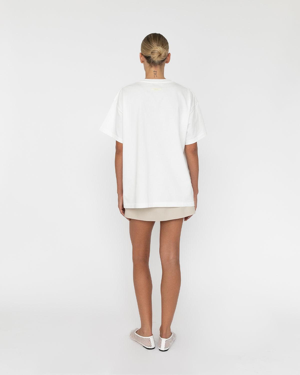 AVALON TEE - WHITE & YELLOW